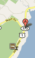 Linconville Beach Google Map location
